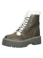 Steve Madden Skórzane botki w kolorze khaki rozmiar: 39. Brązowe botki Steve Madden, bez wzorów, bez obcasa, bez zapięcia. Za 381.95 zł.