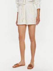 TWINSET Szorty materiałowe 241TT2011 Biały Regular Fit. Białe szorty Twinset, bez wzorów, z bawełny. Za 679.99 zł.