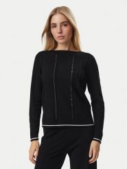 Liu Jo Sport Sweter TF6189 MS63L Czarny Regular Fit. Czarne swetry Liu Jo Sport, l, bez wzorów, sportowe, bez ramiączek. Za 559.99 zł.