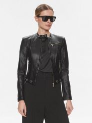 Marciano Guess Kurtka z imitacji skóry Rory 4RGL11 9646Z Czarny Slim Fit. Czarne kurtki Marciano Guess, z aplikacjami, ze skóry, bez kaptura. Za 529.99 zł.