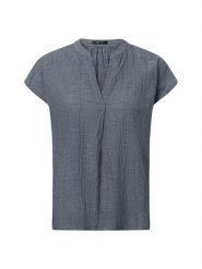 Opus Bluzka damska - Famita Kobiety Bawełna niebieski marmurkowy, 38. Niebieskie bluzki Opus, bez wzorów, z bawełny, bez kołnierzyka, bez ramiączek. Za 169.95 zł.