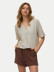 Vero Moda Koszula Rosie 10346914 Beżowy jasny Loose Fit. Brązowe koszule Vero Moda, m, bez wzorów, z wiskozy, bez kołnierzyka, bez ramiączek. Za 129.99 zł.