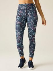 Dare 2b Legginsy funkcyjne "Influential III" w kolorze granatowym rozmiar: 36. Niebieskie legginsy sportowe Dare 2b, bez wzorów, z materiału, outdoorowe. Za 96.37 zł.