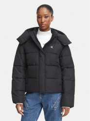 Calvin Klein Jeans Kurtka zimowa Matte LV047H504G Czarny Relaxed Fit. Czarne kurtki Calvin Klein Jeans, na zimę, xs, bez wzorów, z jeansu, bez kaptura. Za 849.99 zł.