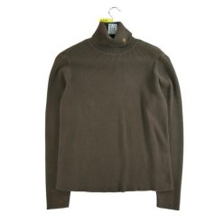 Damski brązowy sweter z golfem. Brązowe swetry Ralph Lauren, l, bez wzorów, eleganckie, bez ramiączek. Za 89.42 zł.