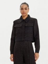 LOLA CASADEMUNT Marynarka MF2402016 Czarny Regular Fit. Czarne marynarki i żakiety LOLA CASADEMUNT, s, bez wzorów, z syntetyku, bez ramiączek. Za 609.99 zł.