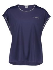 Copenhagen Studios Koszulka sportowa w kolorze granatowym rozmiar: XS. Niebieskie t-shirty sportowe Copenhagen Studios, xs, bez wzorów, z materiału, bez ramiączek, outdoorowe. Za 70.57 zł.