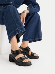 G-Star Raw Sandały CEO-WB-TILDE-24 Czarny. Czarne sandały G-Star, bez wzorów, ze skóry, retro, bez obcasa, na słupku, bez zapięcia. Za 154.99 zł.