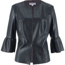 Żakiet ze sztucznej skóry, z kolekcji Maite Kelly bonprix czarny. Marynarki i żakiety marki House. Za 124.99 zł.