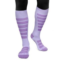 Skarpety do sportów zimowych unisex SIROKO Aoraki. Fioletowe skarpetki SIROKO, bez wzorów. W wyprzedaży za 84.00 zł.