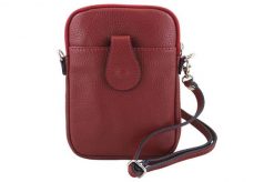 Listonoszka etui skórzane BARBERINI'S 887-13 czerwone. Czerwone shopper bag Barberinis, bez wzorów, ze skóry, na ramię, małe, bez dodatków. Za 119.99 zł.