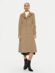 Rinascimento Płaszcz przejściowy CFC0121913003 Beżowy Regular Fit. Brązowe płaszcze Rinascimento, xl, bez wzorów, z syntetyku, bez kaptura. Za 639.99 zł.