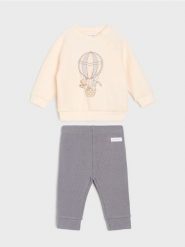 Bawełniany komplet: bluza i legginsy - wielobarwny. Legginsy sportowe Sinsay, l, bez wzorów, z bawełny. Za 25.99 zł.