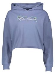 Pepe Jeans Bluza w kolorze niebieskim rozmiar: L. Niebieskie bluzy Pepe Jeans, l, bez wzorów, z jeansu, bez ramiączek, z kapturem. Za 136.45 zł.