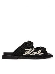 KARL LAGERFELD Klapki Kleo KL81326 Czarny. Czarne klapki KARL LAGERFELD, bez wzorów, bez obcasa, bez zapięcia. Za 737.99 zł.