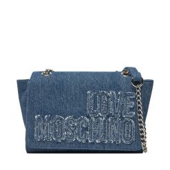 Torebka LOVE MOSCHINO. Niebieskie torebki klasyczne Love Moschino, bez wzorów, klasyczne, bez dodatków. Za 449.99 zł.