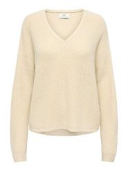 JDY Sweter "Evie" w kolorze beżowym rozmiar: M. Brązowe swetry JDY, m, bez wzorów, bez ramiączek. Za 98.95 zł.