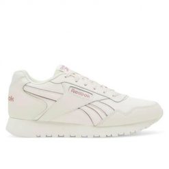 Buty do chodzenia damskie Reebok Royal Glide. Białe buty treningowe Reebok, bez wzorów, z materiału, bez zapięcia, trekkingowe, Reebok Royal. Za 197.40 zł.