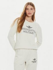Aeronautica Militare Bluza 242FE1971DF567 Écru Regular Fit. Bluzy Aeronautica Militare, s, bez wzorów, z bawełny, bez kaptura. Za 359.99 zł.