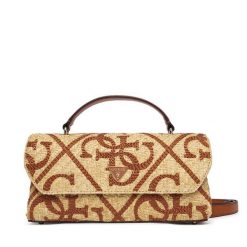 Torebka Guess. Brązowe torebki klasyczne Guess, z aplikacjami, bez dodatków. Za 584.99 zł.