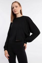 DAMSKA BLUZA ROXY NATUR ACTIV LS J KTTP ERJKT03990-KVJ0 KOLOR CZARNY. Czarne bluzy bez kaptura Roxy, l, bez wzorów, z bawełny, bez kaptura, do biegania. Za 219.00 zł.
