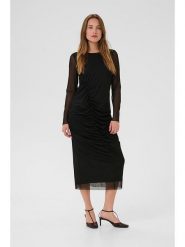 CULTURE Sukienka w kolorze czarnym rozmiar: XS. Czarne sukienki Culture, xs, bez wzorów, bez kołnierzyka, bez ramiączek, midi. Za 130.99 zł.