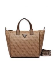 Guess Torebka Follie Travel TWLB96 76019 Beżowy. Brązowe torebki klasyczne Guess, z aplikacjami, ze skóry, bez dodatków. Za 529.99 zł.