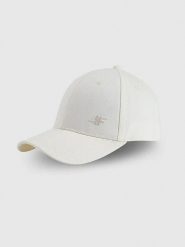 4F Czapka w kolorze kremowym rozmiar: XS/S. Brązowe czapki z daszkiem 4f, bez wzorów, z bawełny. Za 22.99 zł.