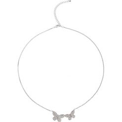 Łańcuszek z kryształami Swarovskiego® bonprix biały pozłacany. Łańcuszki marki bonprix. Za 89.99 zł.
