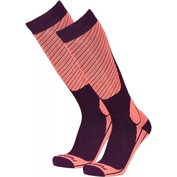 Skarpety narciarskie damskie Fundango Ski Socks. Czerwone skarpetki FUNDANGO, bez wzorów, ze skóry. Za 79.90 zł.