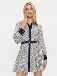 Marciano Guess Sukienka koszulowa Poly 4GGK13 9859Z Granatowy Regular Fit. Niebieskie sukienki Marciano Guess, z aplikacjami, z syntetyku, bez kołnierzyka, bez ramiączek, koszulowe. Za 519.99 zł.