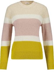 EDITION Sweter w kolorze kremowo-jasnoróżowo-żółtym rozmiar: 42. Brązowe swetry EDITION, bez wzorów, z bawełny, bez ramiączek. Za 144.92 zł.