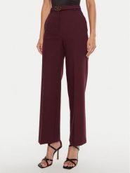 Marciano Guess Spodnie materiałowe Celia 4BGB03 7046A Bordowy Regular Fit. Czerwone spodnie materiałowe Marciano Guess, z aplikacjami, z materiału. Za 369.99 zł.