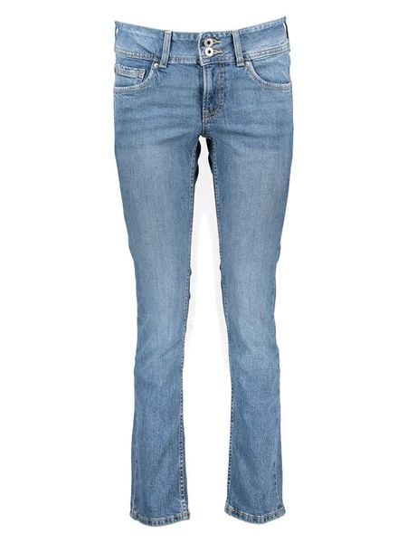 Pepe Jeans Dżinsy "Venus" - Slim fit - w kolorze błękitnym rozmiar: W32/L30. Niebieskie jeansy Pepe Jeans, l, z aplikacjami, z jeansu, klasyczne. Za 176.08 zł.