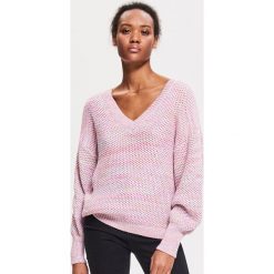 Sweter z bufiastymi rękawami - Niebieski. Swetry marki Reserved. Za 49.99 zł.