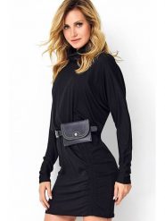 Made of emotion Sukienka w kolorze czarnym rozmiar: onesize. Czarne sukienki Made Of Emotion, bez wzorów, bez kołnierzyka, bez ramiączek, mini. Za 91.34 zł.