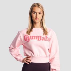 Bluza damska fitness bez zamka GymBabe Cherrybloom. Czerwone bluzy GYMBEAM, l, bez wzorów, z bawełny, bez ramiączek, bez kaptura. Za 131.90 zł.
