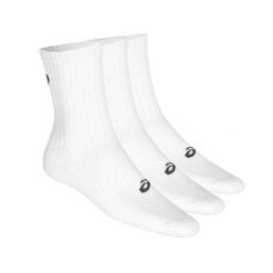 Skarpety Unisex Dla Dorosłych Crew (3 Sztuki). Białe skarpetki ASICS, bez wzorów, trekkingowe. Za 98.99 zł.