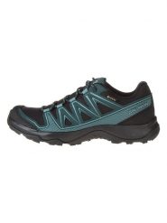 SALOMON Buty turystyczne "Kynthos GTX" w kolorze czarno-niebieskim rozmiar: 48. Czarne buty trekkingowe Salomon, z gore-texu, bez zapięcia. Za 268.55 zł.