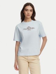 Tommy Hilfiger T-Shirt Crest WW0WW48713 Niebieski jasny Relaxed Fit. Niebieskie t-shirty Tommy Hilfiger, l, bez wzorów, z bawełny, bez kołnierzyka, bez ramiączek. Za 249.99 zł.