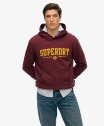 Superdry Core Sport Hoodie bluza z kapturem z 100% bawełny – Port Red. Czerwone bluzy z kapturem Superdry, s, bez wzorów, z bawełny, z kapturem. Za 465.40 zł.