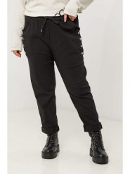 Curvy Lady Spodnie w kolorze czarnym rozmiar: 40/42. Czarne spodnie materiałowe Curvy Lady, bez wzorów, z bawełny, klasyczne, z standardowym stanem. Za 147.91 zł.