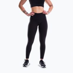 Legginsy treningowe damskie Built For Athletes Training. Czarne legginsy BUILT FOR ATHLETES, bez wzorów, sportowe. Za 289.99 zł.