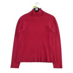 Second life - Damski czerwony sweter z golfem - Stan dobry. Czerwone swetry Ralph Lauren, bez wzorów, bez ramiączek. Za 97.25 zł.