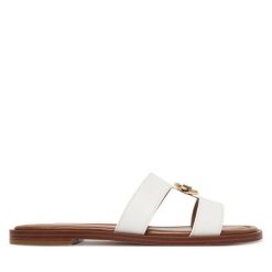Klapki MICHAEL Michael Kors. Białe klapki MICHAEL Michael Kors, bez wzorów, bez obcasa, bez zapięcia. Za 529.99 zł.
