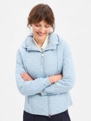 VG kurtka pikowana Kobiety Sztuczne włókno niebieski, 44. Niebieskie kurtki VG, bez wzorów, z włókna, eleganckie. Za 399.95 zł.
