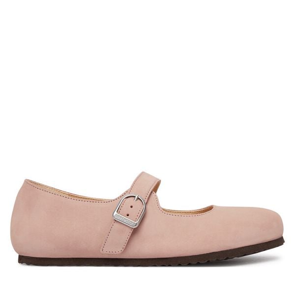 Baleriny Birkenstock. Czerwone baleriny Birkenstock, bez wzorów, bez obcasa, bez zapięcia. Za 629.99 zł.