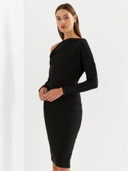 Lauren Ralph Lauren Sukienka codzienna 250925942001 Czarny Slim Fit. Czarne sukienki Lauren Ralph Lauren, na co dzień, s, bez wzorów, z bawełny, bez kołnierzyka, bez ramiączek, proste. Za 799.99 zł.