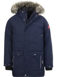 Trollkids Parka "Nordkapp" w kolorze granatowym rozmiar: 104. Niebieskie płaszcze Trollkids, m, bez wzorów, bez kaptura. Za 286.84 zł.