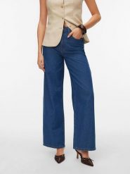 Vero Moda Dżinsy - Comfort fit - w kolorze niebieskim rozmiar: W32/L34. Niebieskie jeansy Vero Moda, l, bez wzorów, z bawełny, klasyczne, z podwyższonym stanem. Za 87.95 zł.